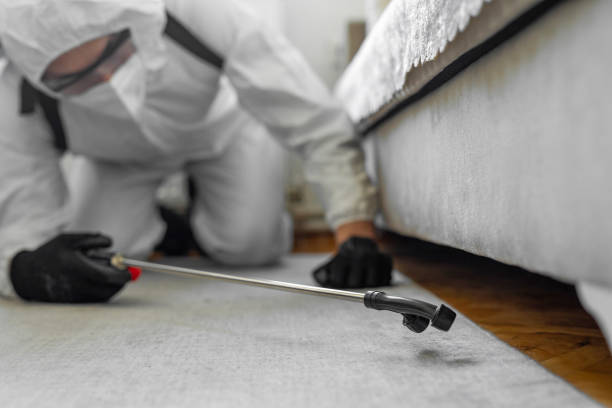 Professional Pest Control technician working in Warren, OR